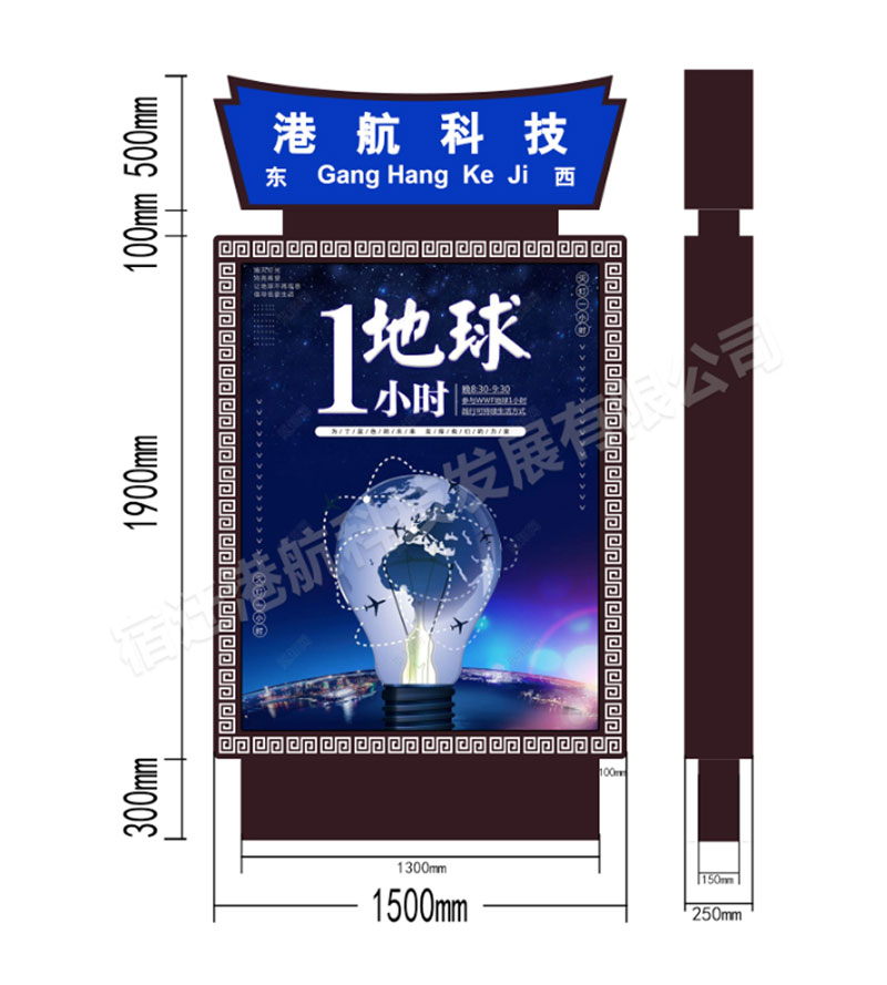 異形指路牌換畫燈箱